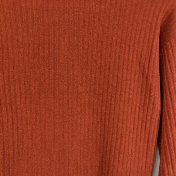 Aritzia Wilfred Free  Pumpkin Brown Orange Rudko Longsleeve Crew Neck size XXS - Picture 9 of 13